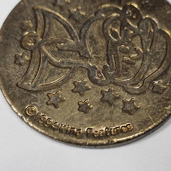 1994 Popeye The Sailor Man Brass Pog Slammer Special Edition Eliminator ProCaps - Picture 3 of 4